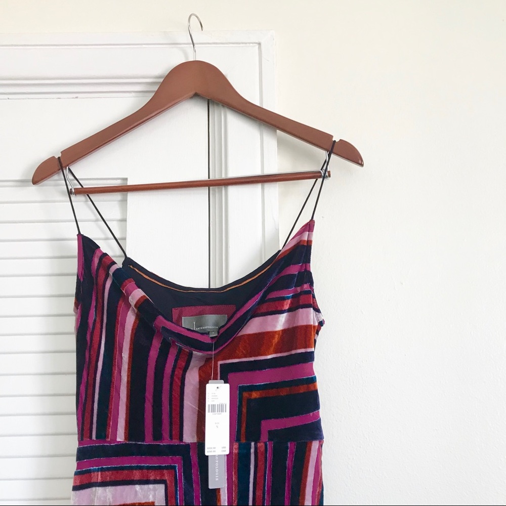 Anthropologie Tina Velvet Midi Dress Size Small NWT - Picture 4 of 16